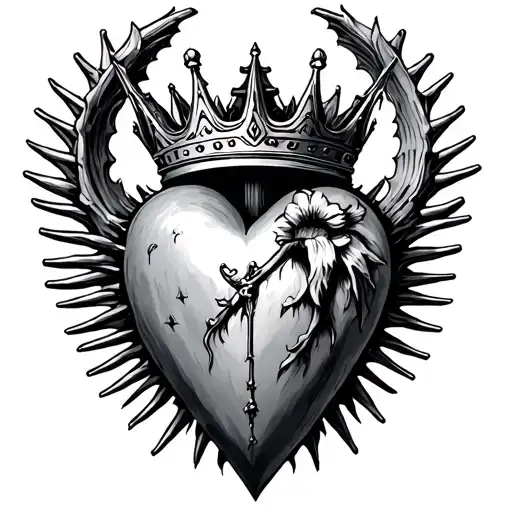 Sacred Heart Crown Spines