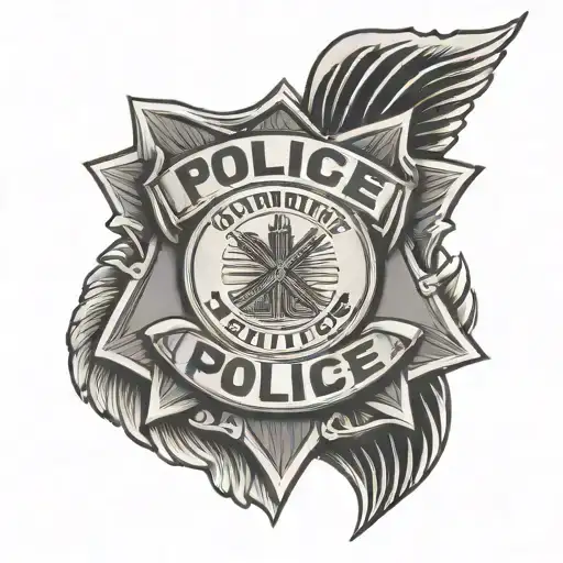 Fine Line Police Badge