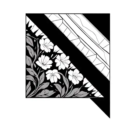 Geometric Design Incorporating Floral Patterns