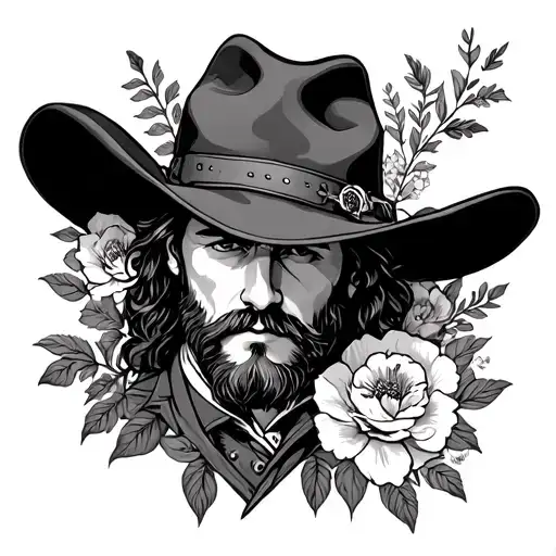 Arthur Morgan Hat Floral