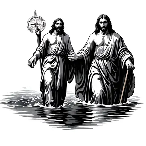 Jesus Walking Water