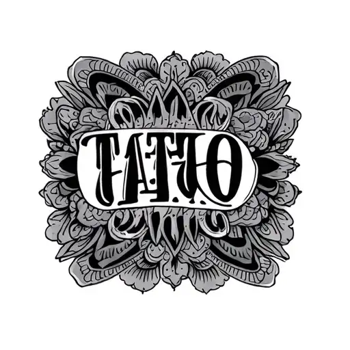 Text And With Mexican Pattern Inspired