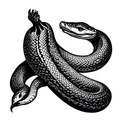 Banana In With A Snake