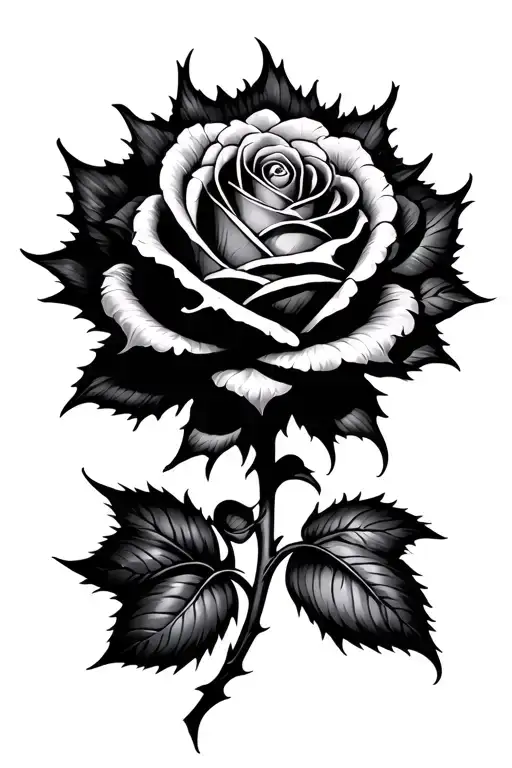 Spikey Rose With Thunder-like Endings