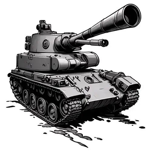 Tank Shootin Love Out Of It's Cannon