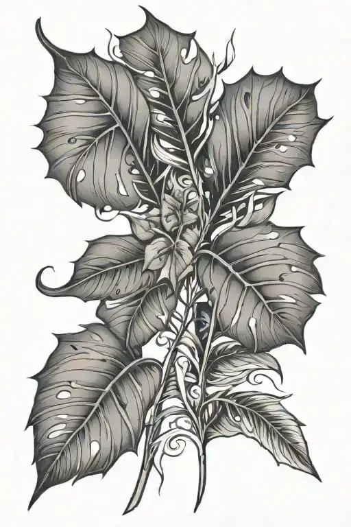 Leaf And Tribal