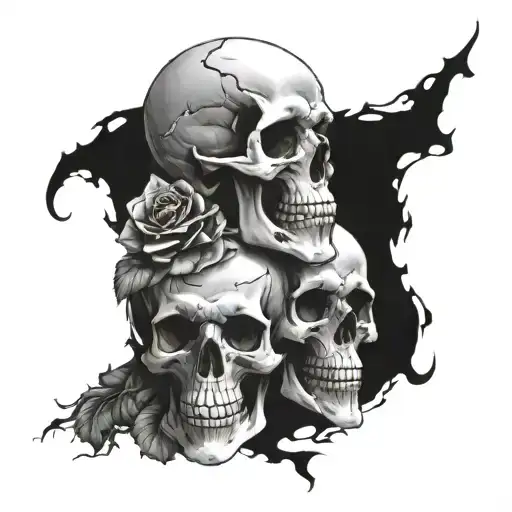 Skulls Representing Dark Periods