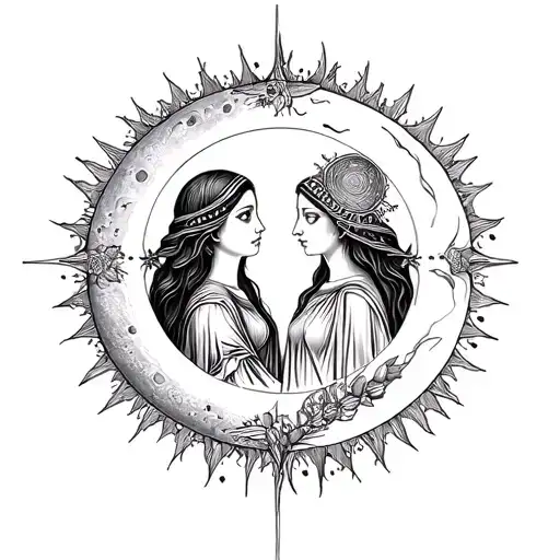 Moon And Sun Tarot Sister