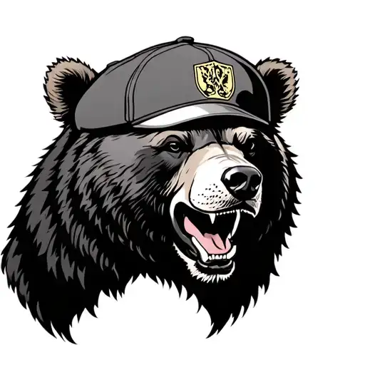 Bear And Cap Tatoo Of Invictus