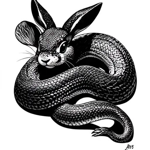 Snake Bunny Semi Colon