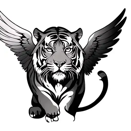 Tiger With Wings