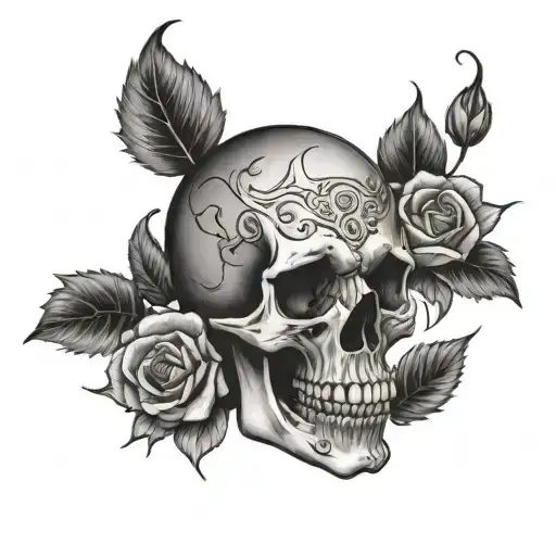 Skull And Roses