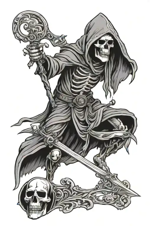 Grim Reaper Sims Medieval Full Body No Face