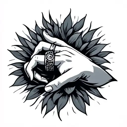 Hand With Ring Finger Folded