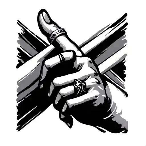 Hand With Ring Finger Folded