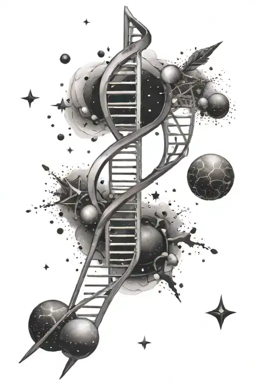 Dna Universe And Star Dust