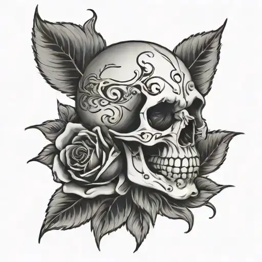 Skull And Roses