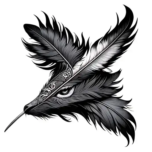 Feather Animal Totem Pole