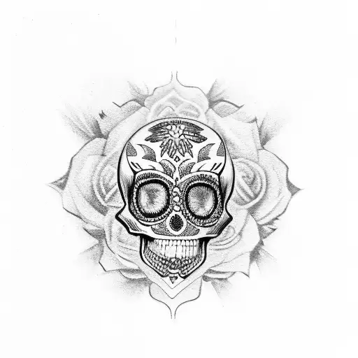 Women Mexican Skull