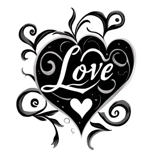 Names And Hearts Symbolizing Love