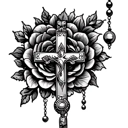 Rosary Bead On Forearm