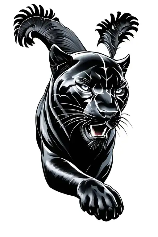 Black Panther From Top View