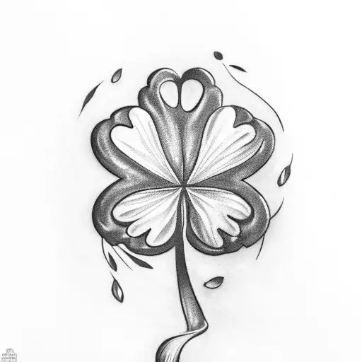 1 Shamrock And Letter B