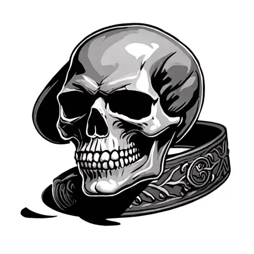 Guardian Belt With Skull