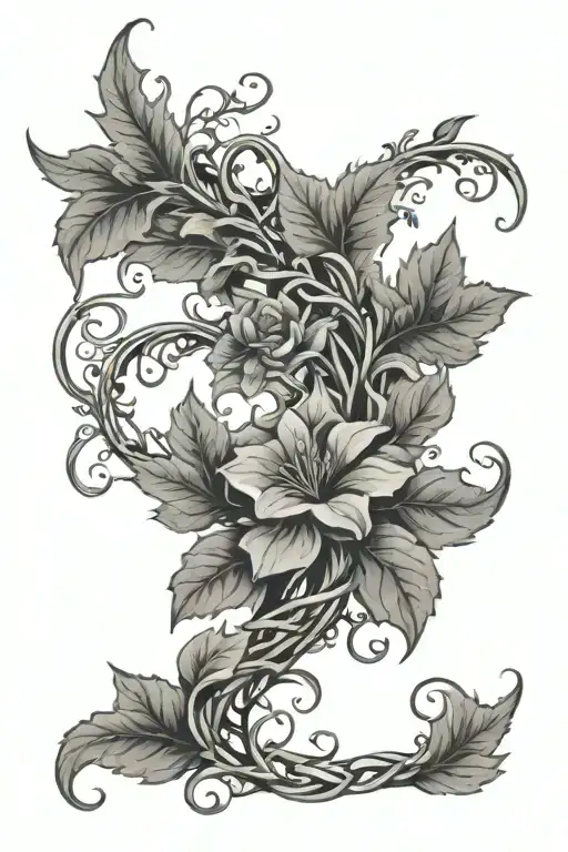 Vines That Wrap Around The Arm Like A Bracelet