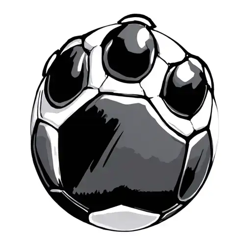French Horn Soccer Ball Dog Paw