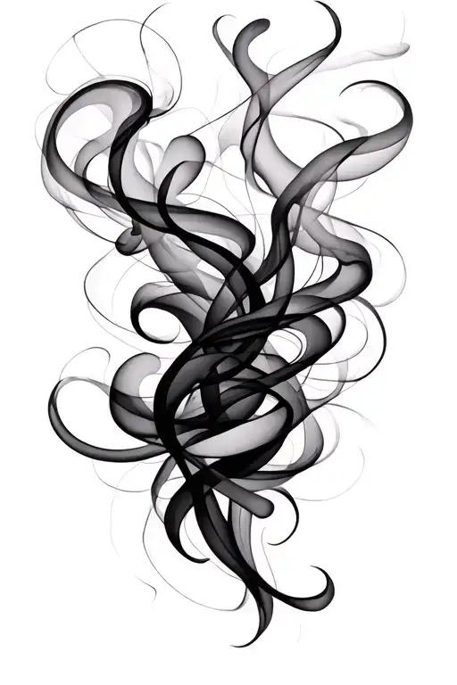 Abstract Smoke Lines Flow