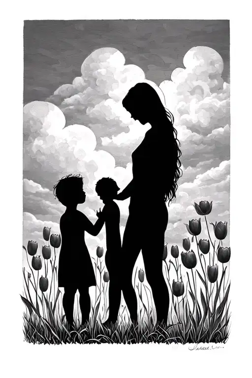 Tasha's Son Heaven Clouds Tulips 2009 Holding Hands