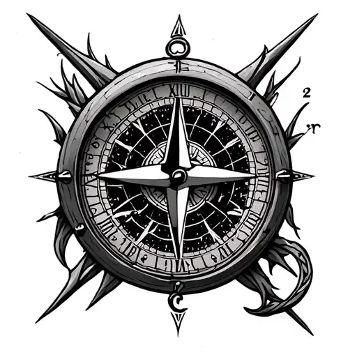 Clock And Compass