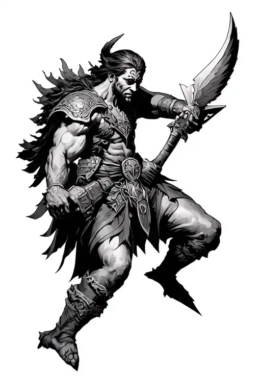 Guardian Fighter Protects Children From Thw World With Stoic Style