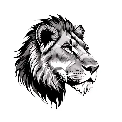 Lioness Symbolizing Strength