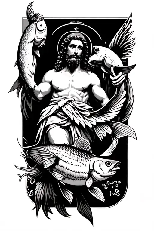 Saint Raphael With Fish