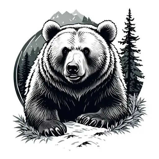 A Bear In To The Forrest