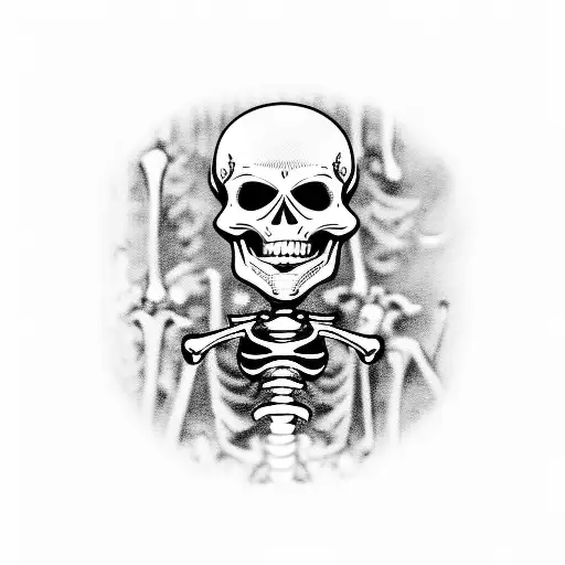 Metalhead Skeleton Holding A Calendar