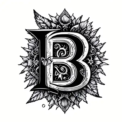 Small Finger Tatoo Woth Letter B And Aquarious And Leo Horoscope Signs