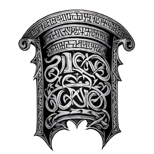 Roman Brackets With Runic Inscriptions