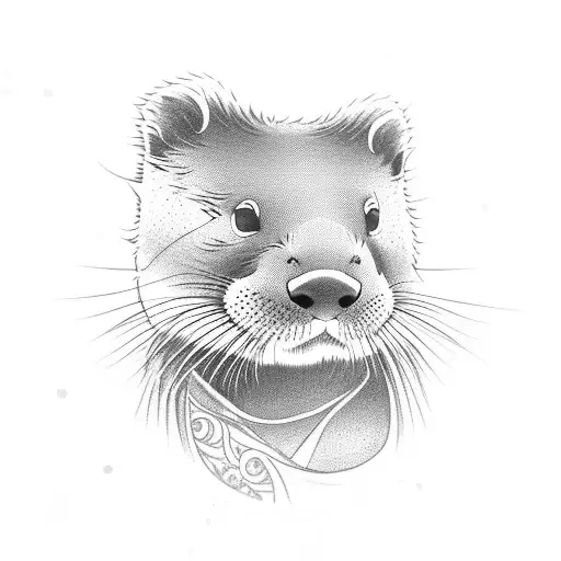 Otter In Samurai Outfit