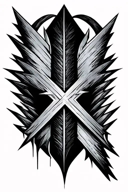 Arrow Made With Lines