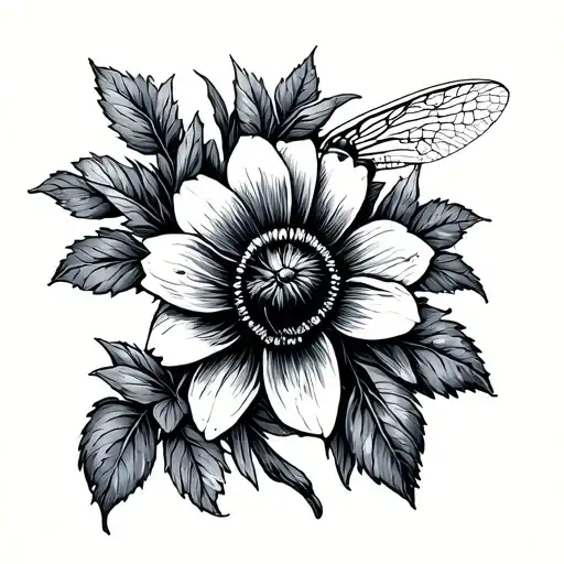 Libelle Flowers Bee Elf Just A Simple Line