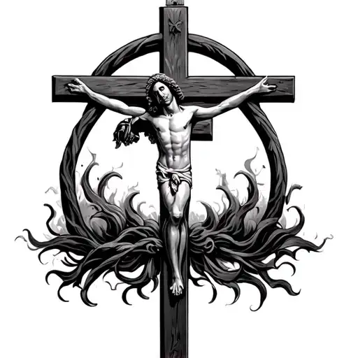 Calvary Crosses Jesus Cross