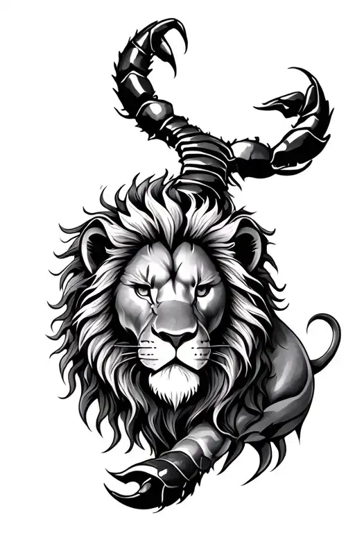 Lion With Scorpion