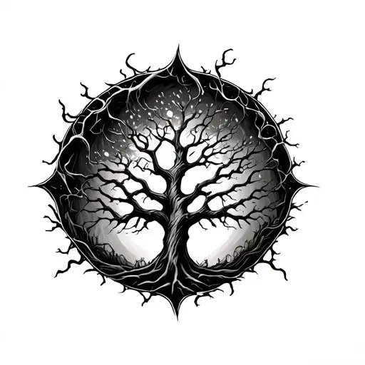 Dead Tree Of Life Tattoo