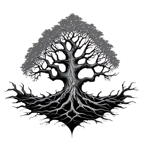 Dead Tree Of Life Tattoo
