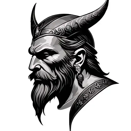 Realistic Odin Face