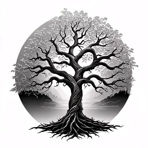 Tree Intertwined Representing The Clients Love For Their Family