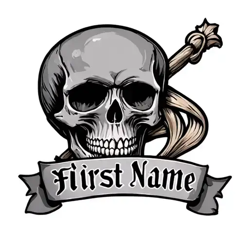 Skull And First Name